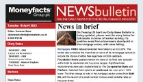 Screen Image of Moneyfacts Daily News Bulletin