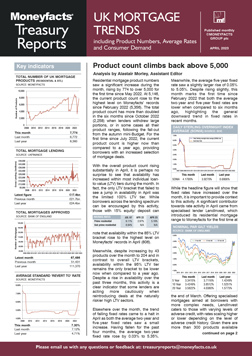 Moneyfacts UK Mortgage Trends Treasury Report