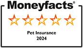 Brand Logo Moneyfacts Pet Insurance Star Ratings 2024