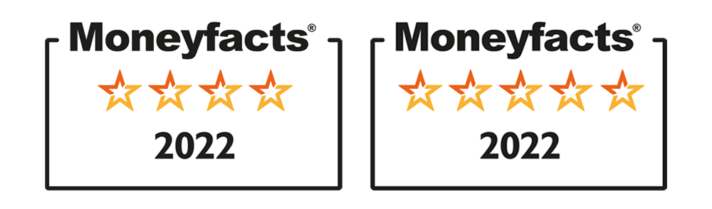 Brand Logo Moneyfacts 4 & 5 Star Ratings 2022