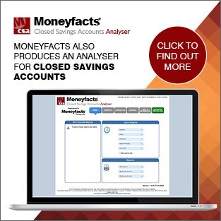 Moneyfacts Closed Savings Accounts Analyser Banner Advert