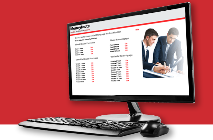 Image of the Mortgage Market Monitor Shown on a Desktop PC Screen