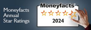 Image of the Moneyfacts Star Ratings Brand Logo