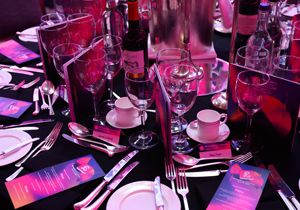 Image of the Table Setting at the Moneyfacts Consumer Awards