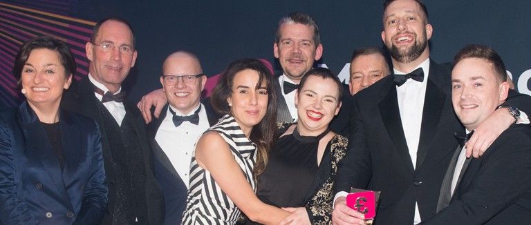 banner Image of Guests at a Moneyfacts Consumer Awards Event