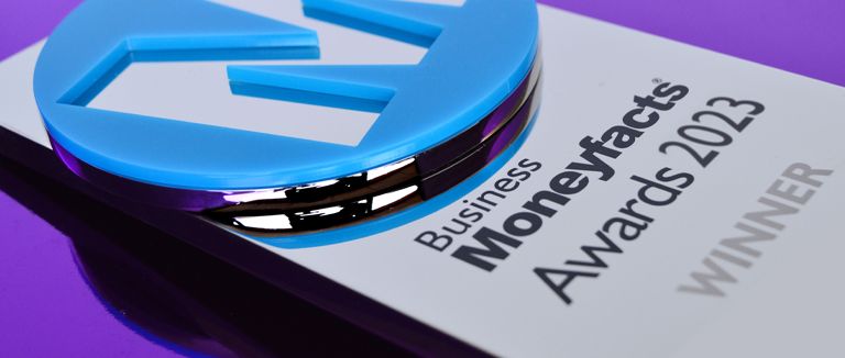 Banner Image of the Business Moneyfacts Awards Winner's Trophy